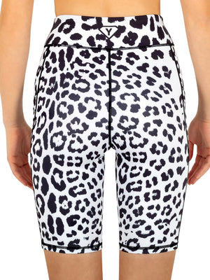 Shorts White Leopard