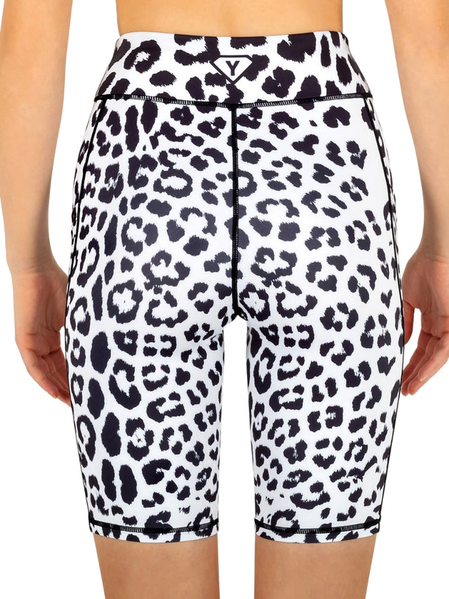Shorts White Leopard