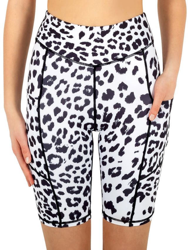 Shorts White Leopard