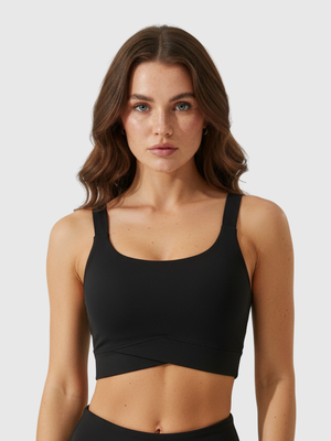 Sports Bra Black Cross