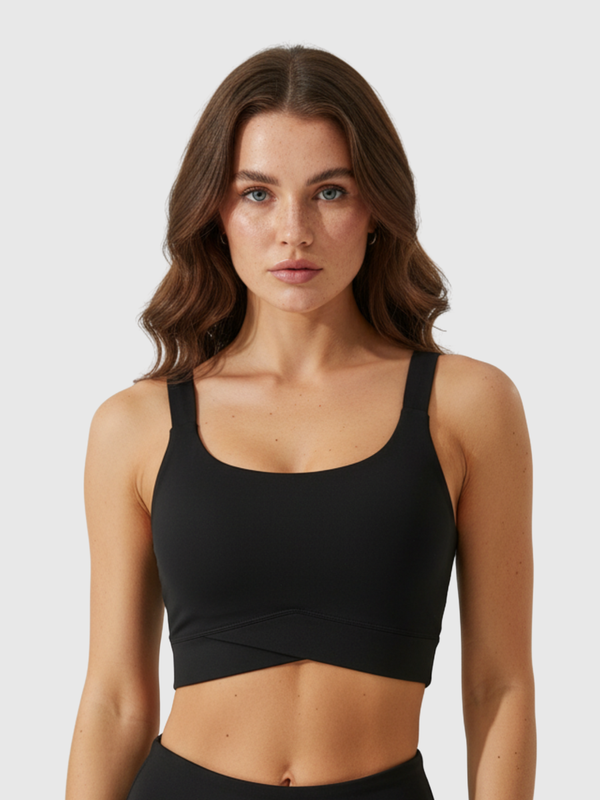 Sports Bra Black Cross