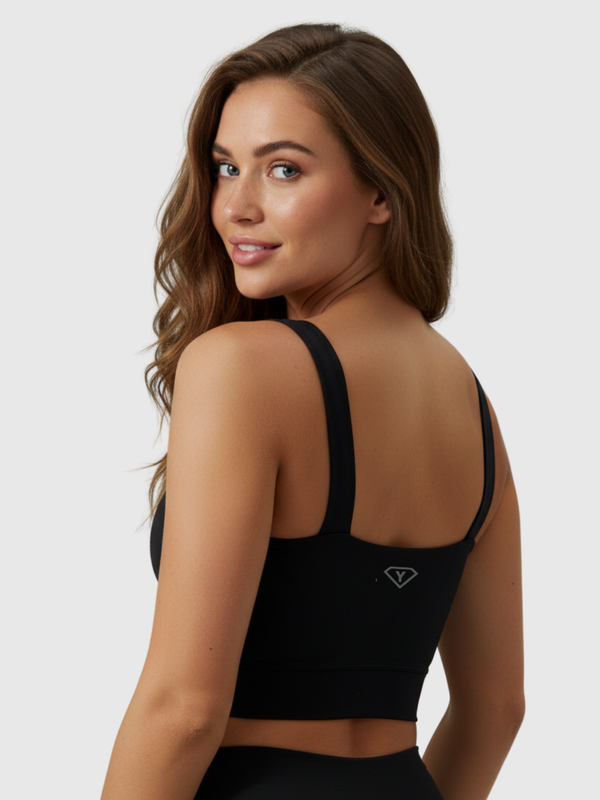 Sports Bra Black Cross