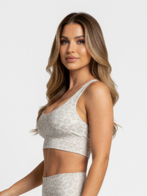 Sports Bra Leopard Grey