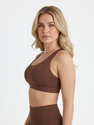 Sport-BH Chocolate Braun