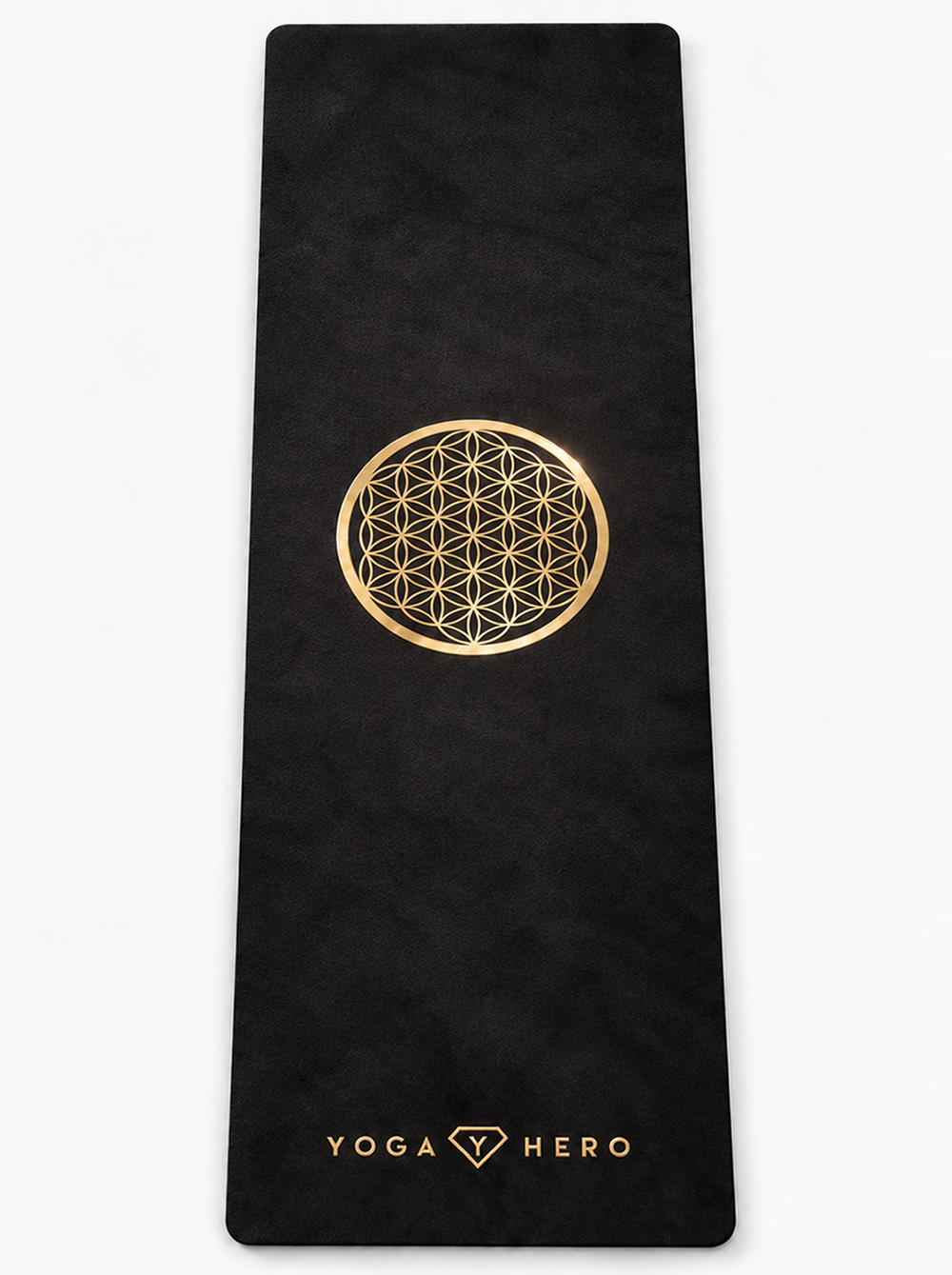 Yogamatte Black Flower of Life 4mm
