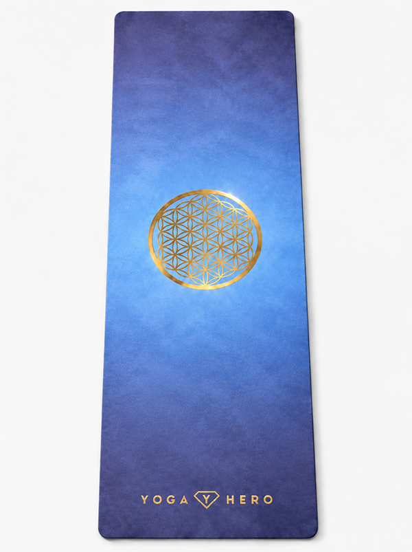 Reisematte Blue Flower of Life 1mm