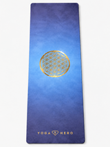 Yogamatte Blue Flower of Life 4mm