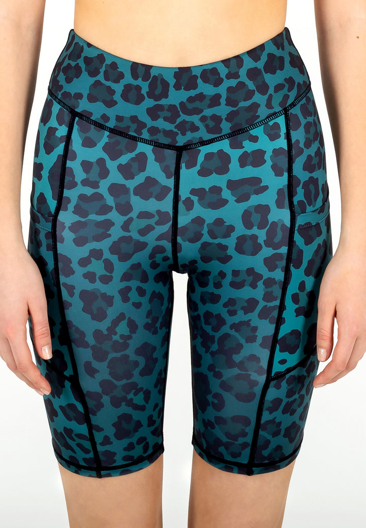 Shorts Green Leopard