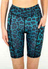 Shorts Green Leopard