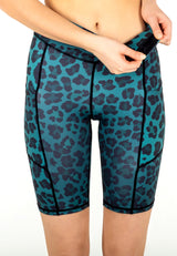 Shorts Green Leopard