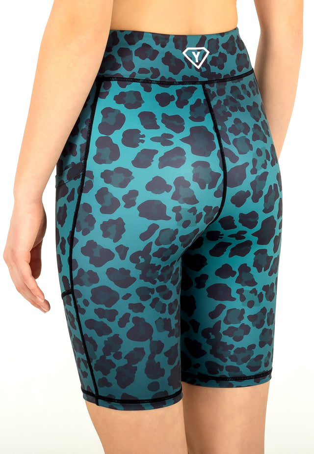 Shorts Green Leopard