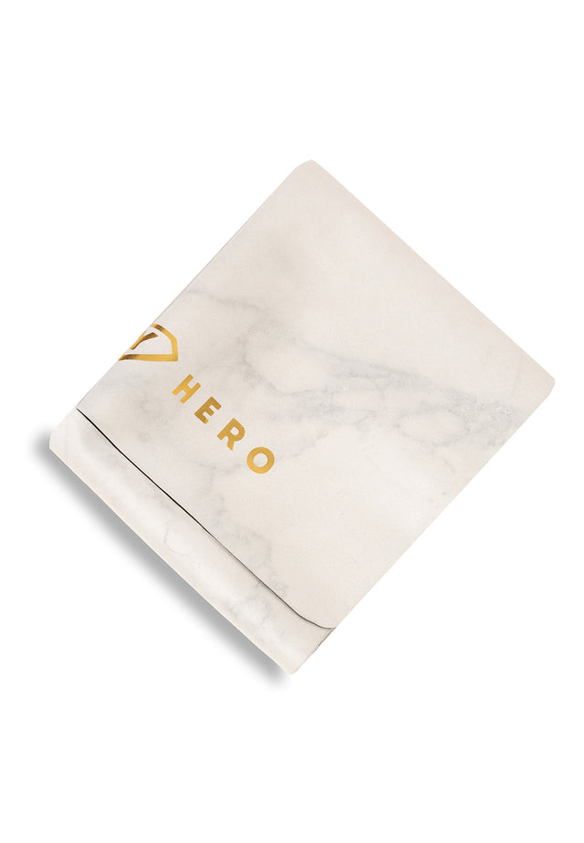 Reisematte White Marble Gold 1mm