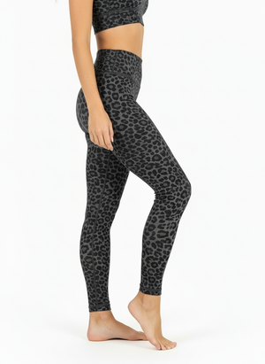 Leggings Leopard Grau