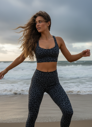 Sport-BH Leopard Grau