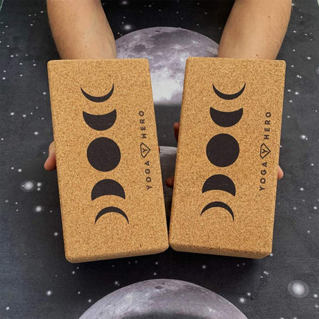 2 yoga blocks moon