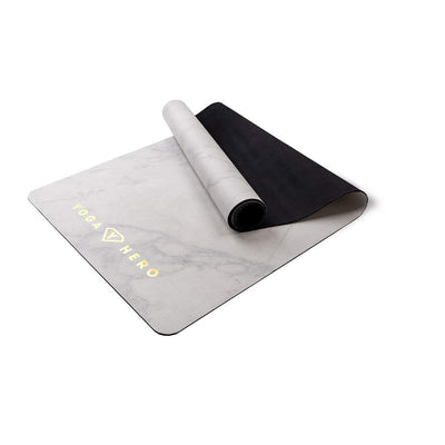 Yoga mat white marble gold 3 5mm 07