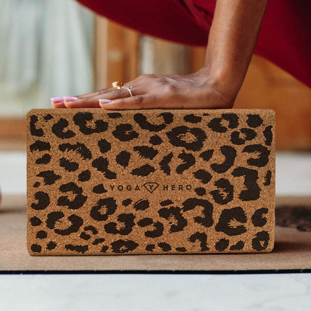 leopard yoga block