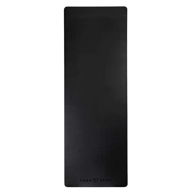 pu rubber yoga mat black 5mm full