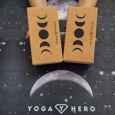travel yoga mat plus 2 yoga blocks yoga hero