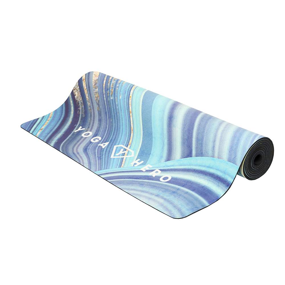 Yoga Mat BLUE STONE 3.5mm folded