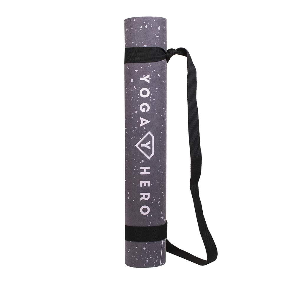 yoga mat cork space alignment rolled