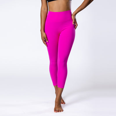 Yoga Leggings Neon Pink Yoga Hero