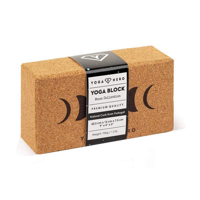 yoga block moon cork