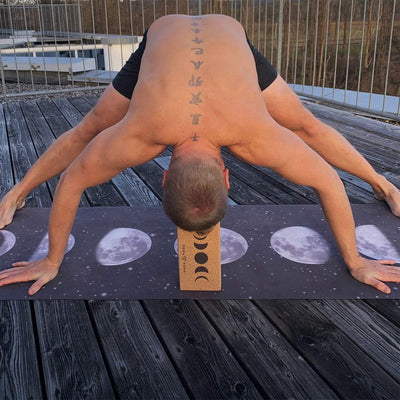 yoga hero cork yoga block moon